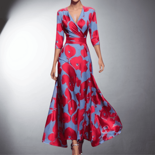 Nunzia | Elegant Night Dress with Floral Charm