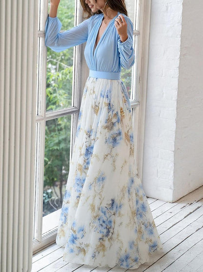 Camille | Elegant Floral Maxi Dress